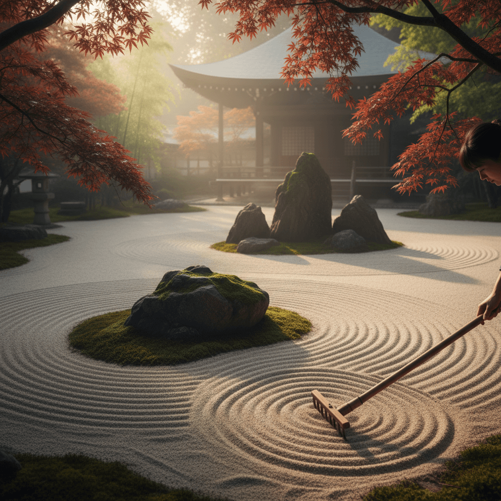 L'art de ratisser un jardin zen : guide pratique pour la sérénité