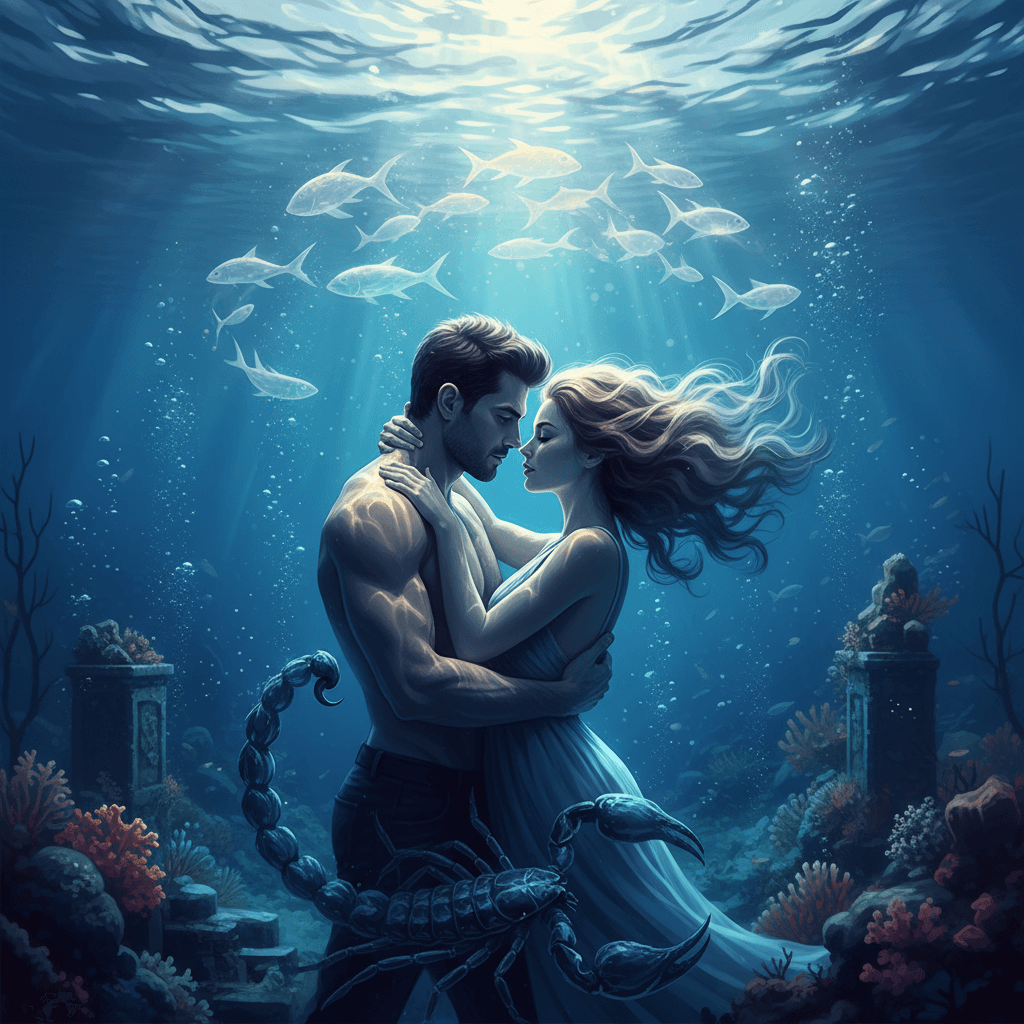 Comment un homme Scorpion peut séduire une femme Poissons : guide de la connexion astrale