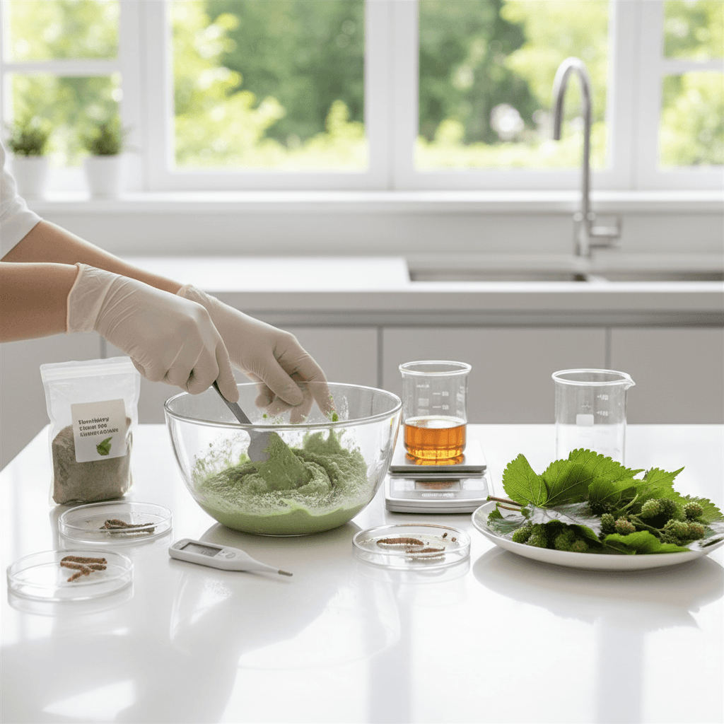 Guide complet pour préparer la nourriture des vers à soie