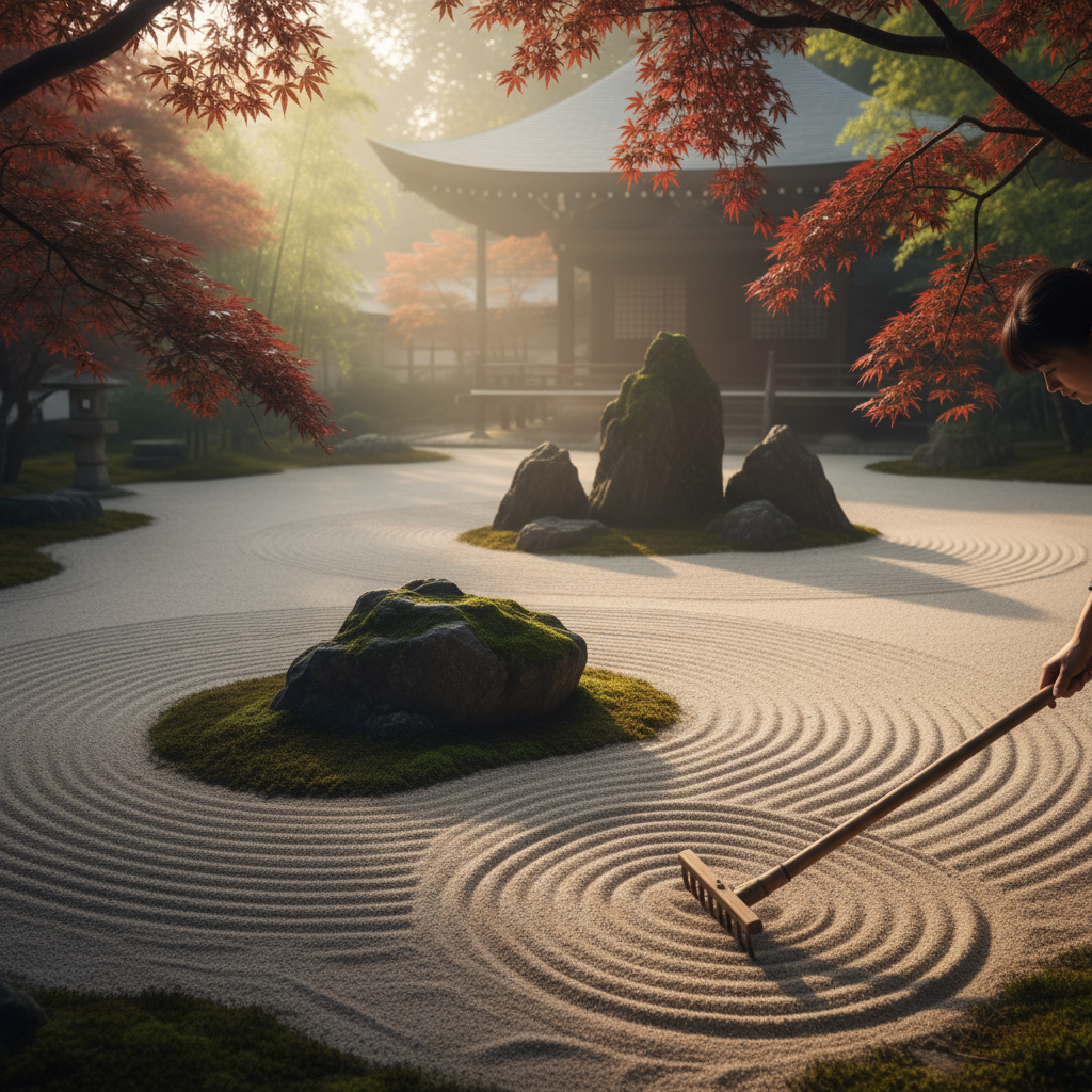 L'art de ratisser un jardin zen : guide pratique pour la sérénité