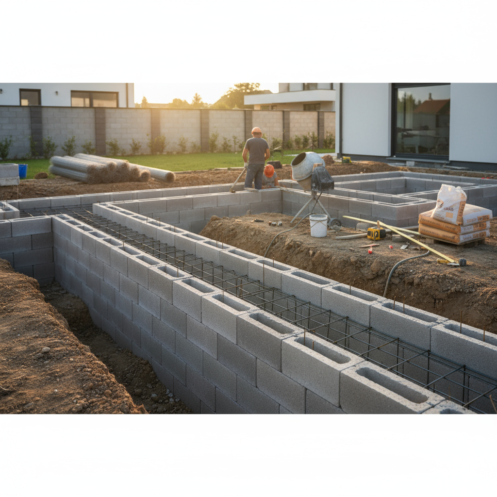 Construire un mur de soubassement en béton sans mortier : guide complet