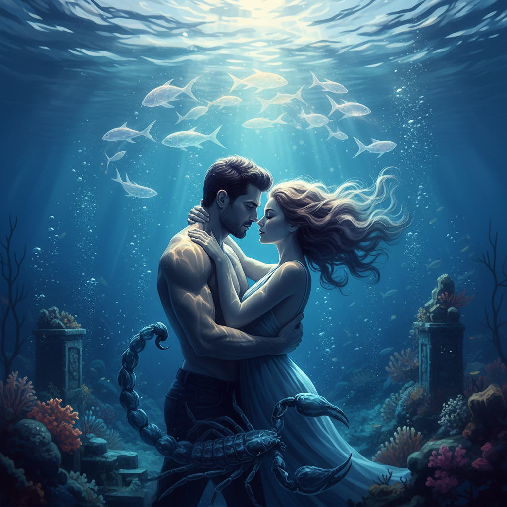 Comment un homme Scorpion peut séduire une femme Poissons : guide de la connexion astrale