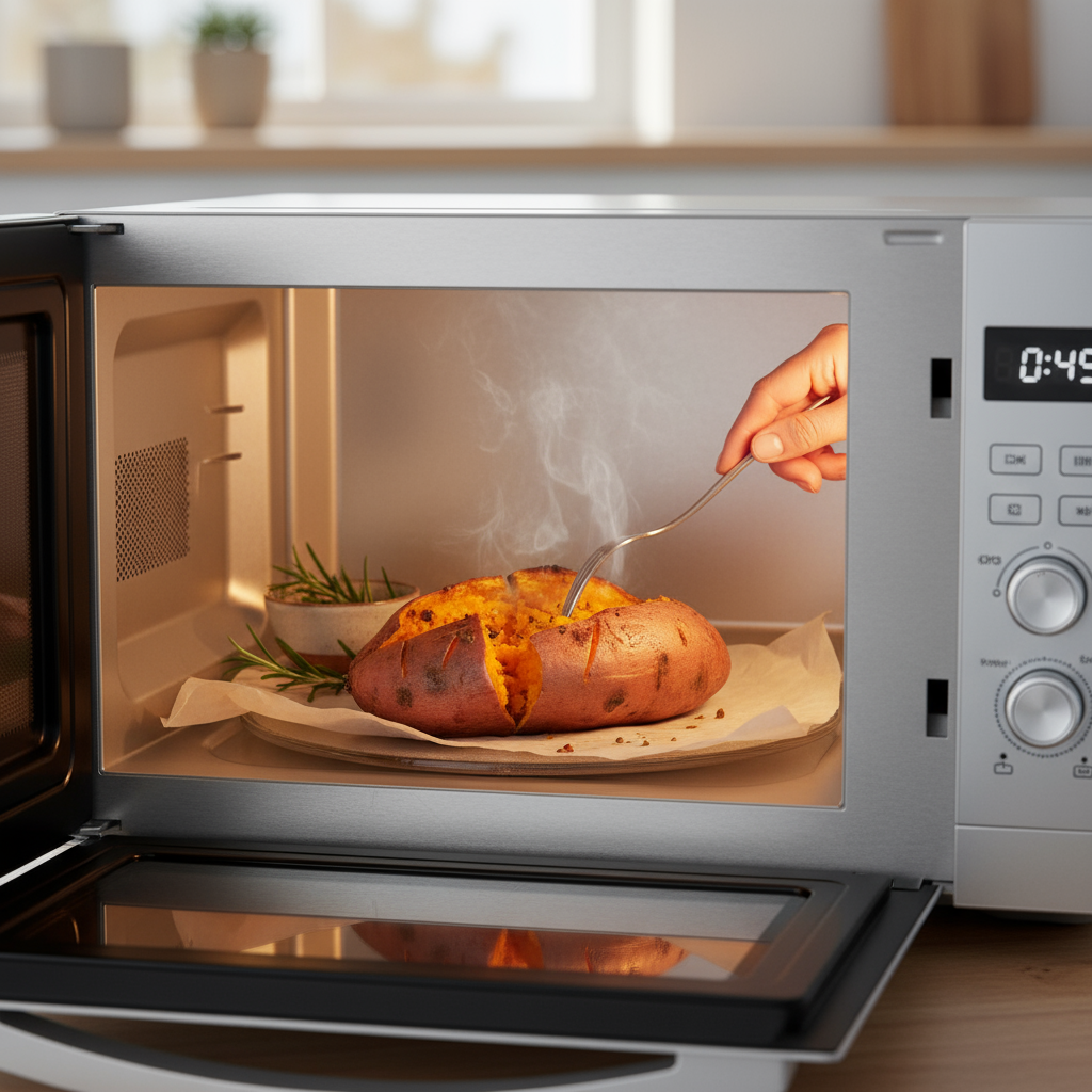 Comment cuire une patate douce au micro-ondes : le guide complet